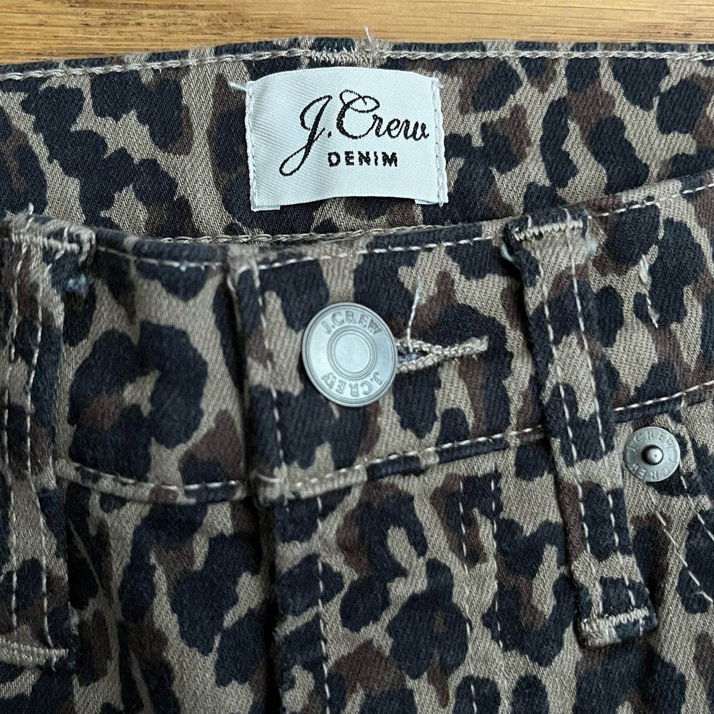 J. Crew Denim Leopard Print Jeans - Size 25