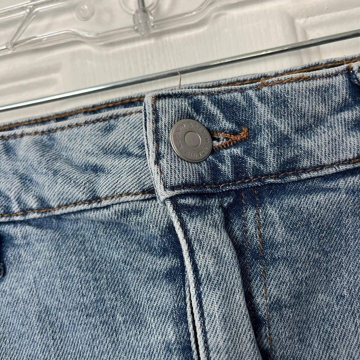 H&M &denim Knee-Length Denim Cutoff Skirt - Size 8