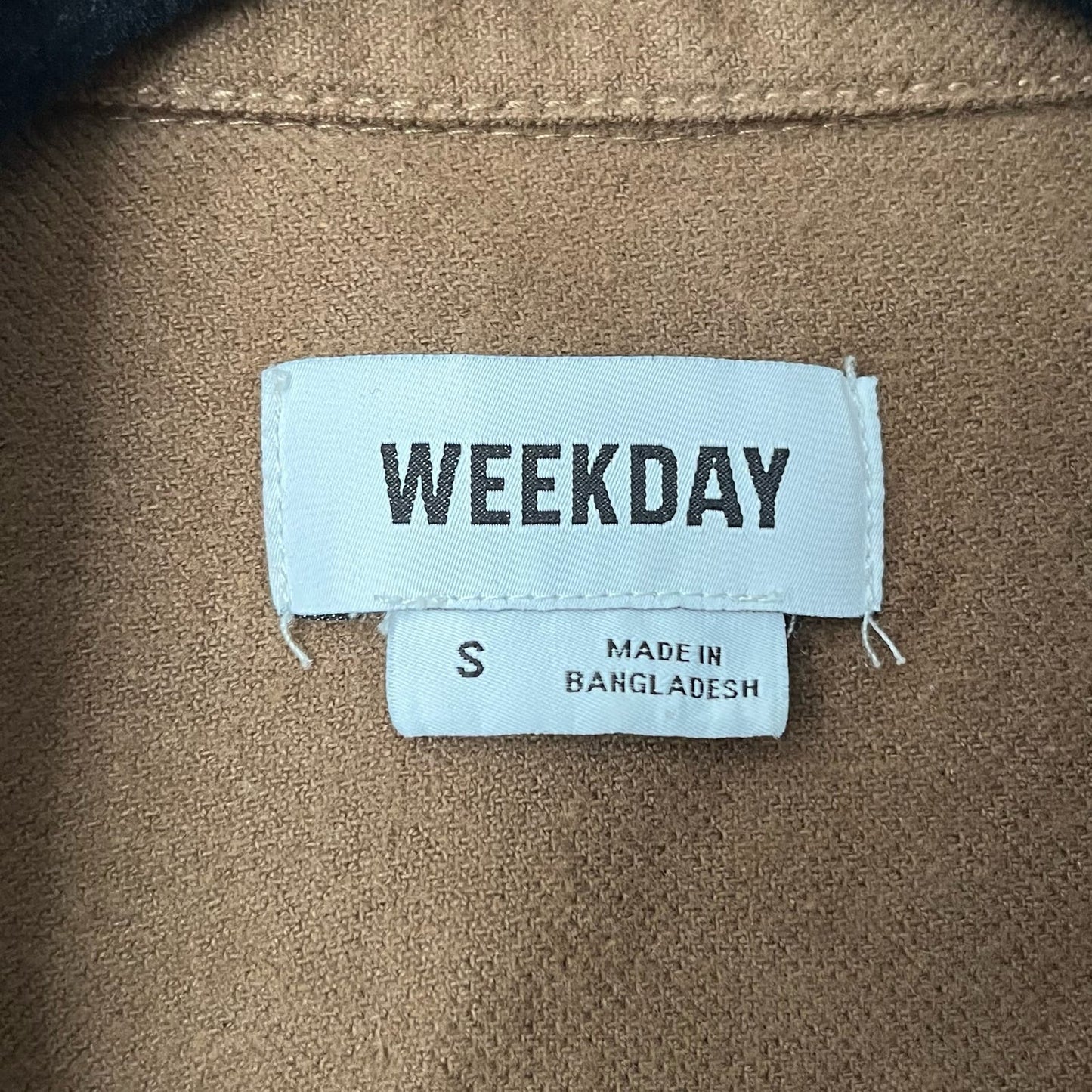 Weekday Heavy Cotton Button-Down Jud Shirt - Size S