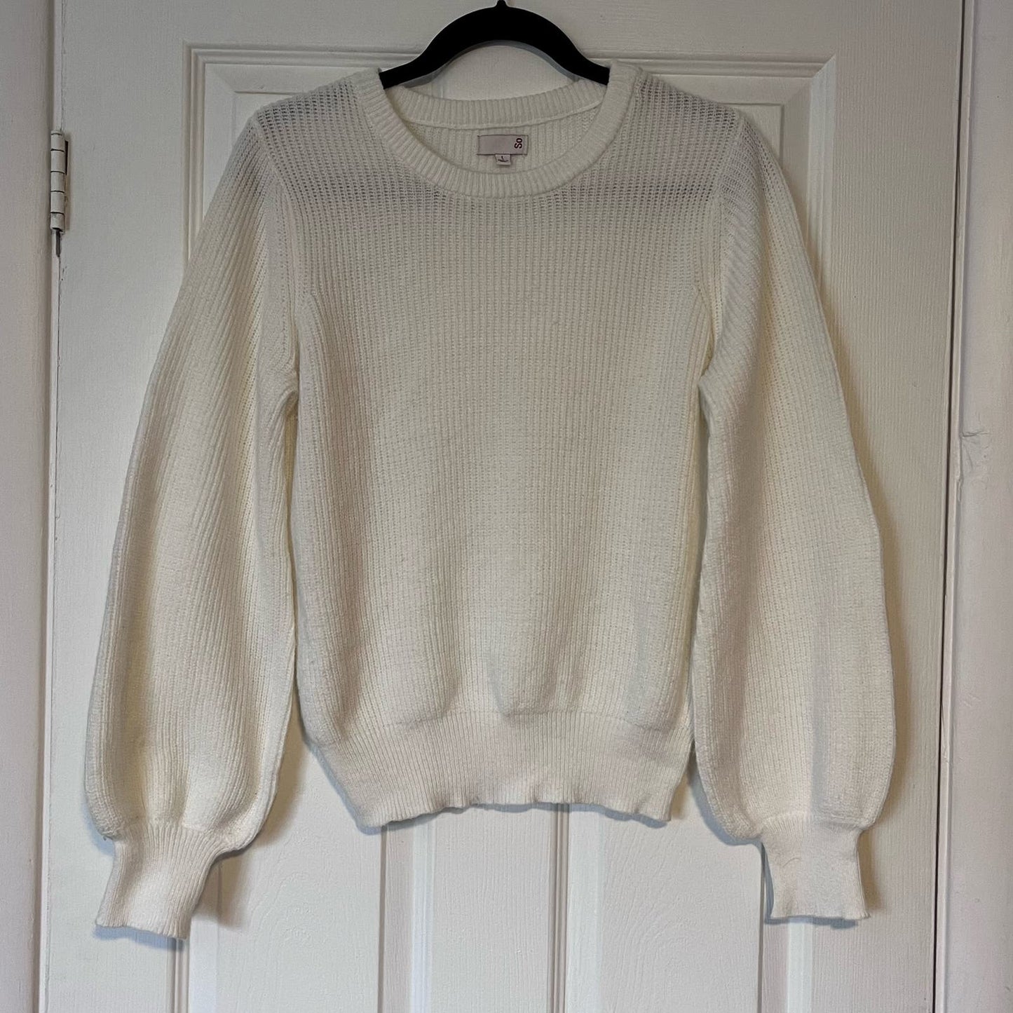 So Blouson Sleeve Sweater - Size L