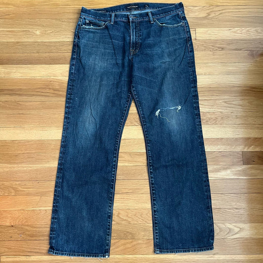 Lucky Brand 361 Vintage Straight Distressed Jeans - Size 36x32