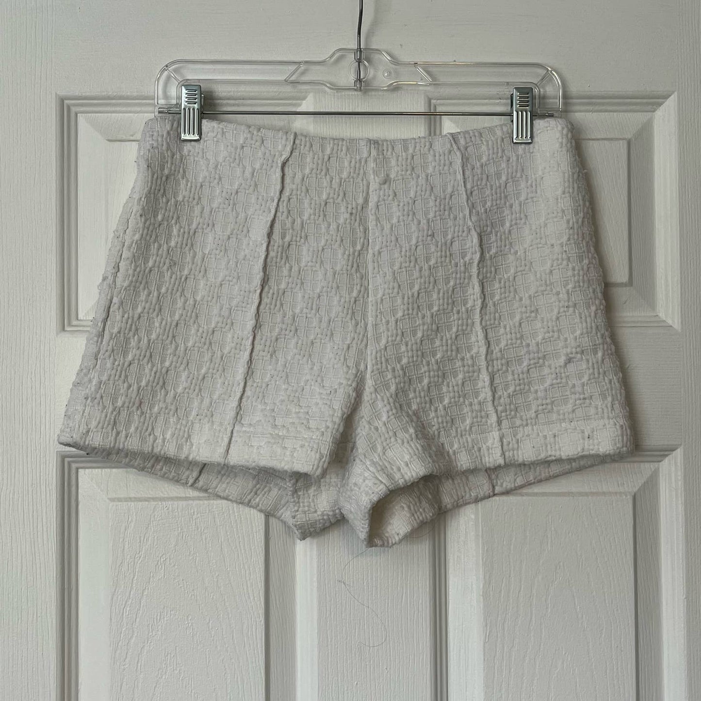 Woven Pleated Zip-Back Shorts - Size UNKNOWN