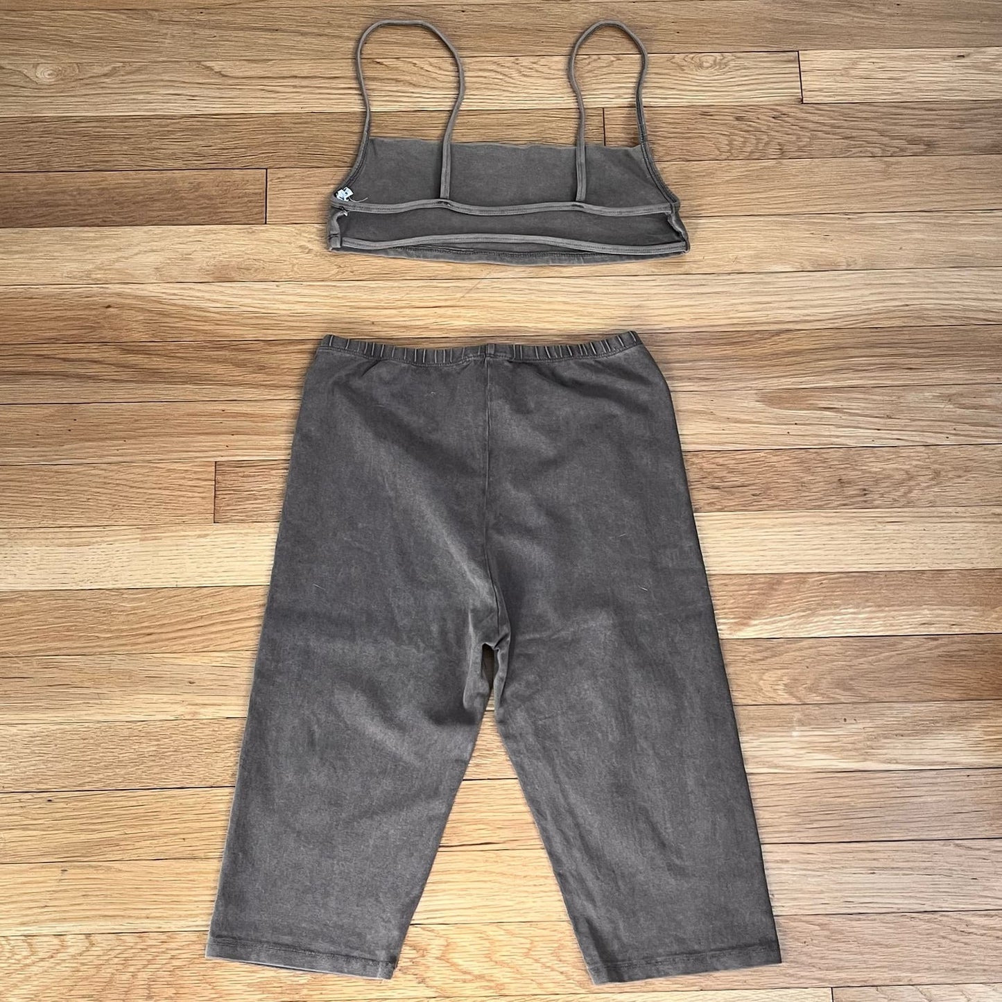 Kikiriki Long Line Shorts & Backless Bralette Set - Size S