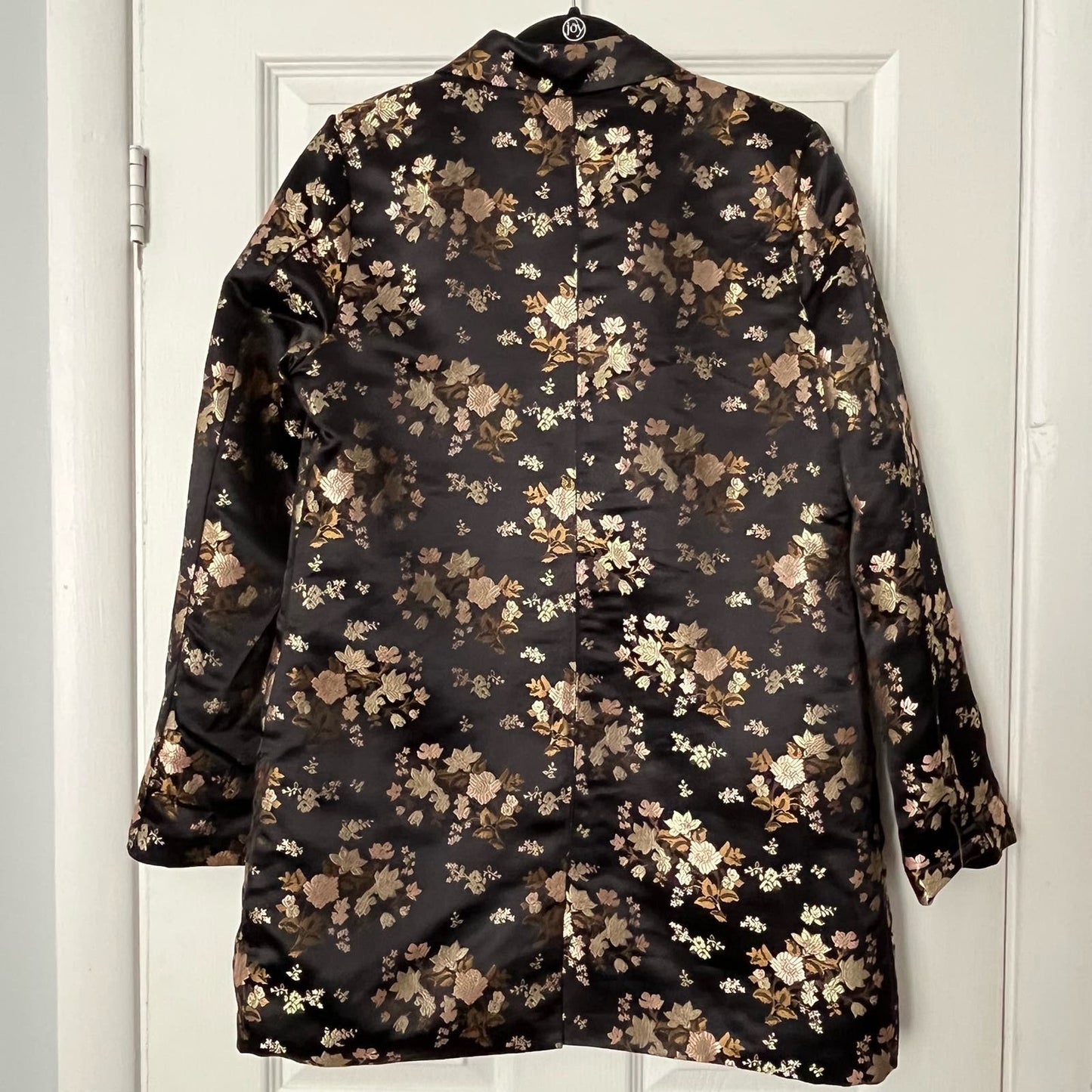 [No Label] Jacquard Style Long Line Jacket - Size UNKNOWN