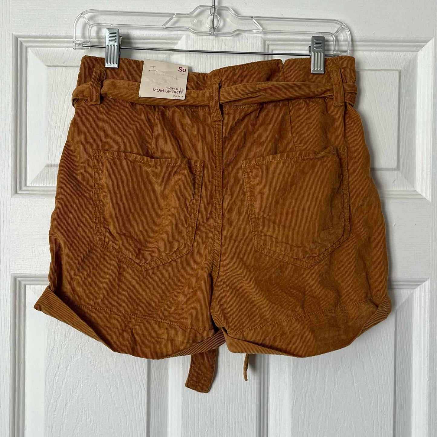 SO Paperbag Tie-Waist Corduroy Shorts - Size 3 - NWOT