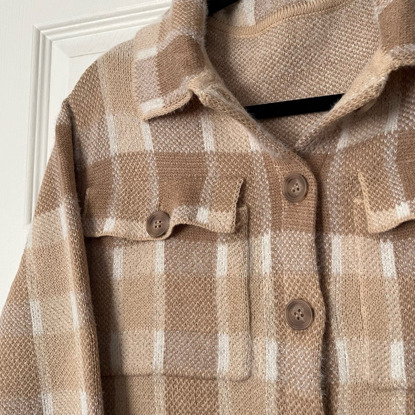 [No Label] Plaid Button-Down Sweater - Size UNKNOWN