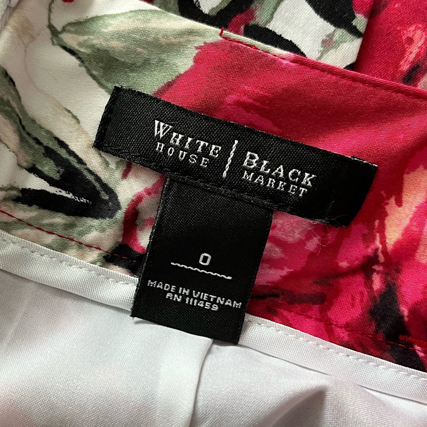 White House Black Market Floral Flare Skirt - Size 0
