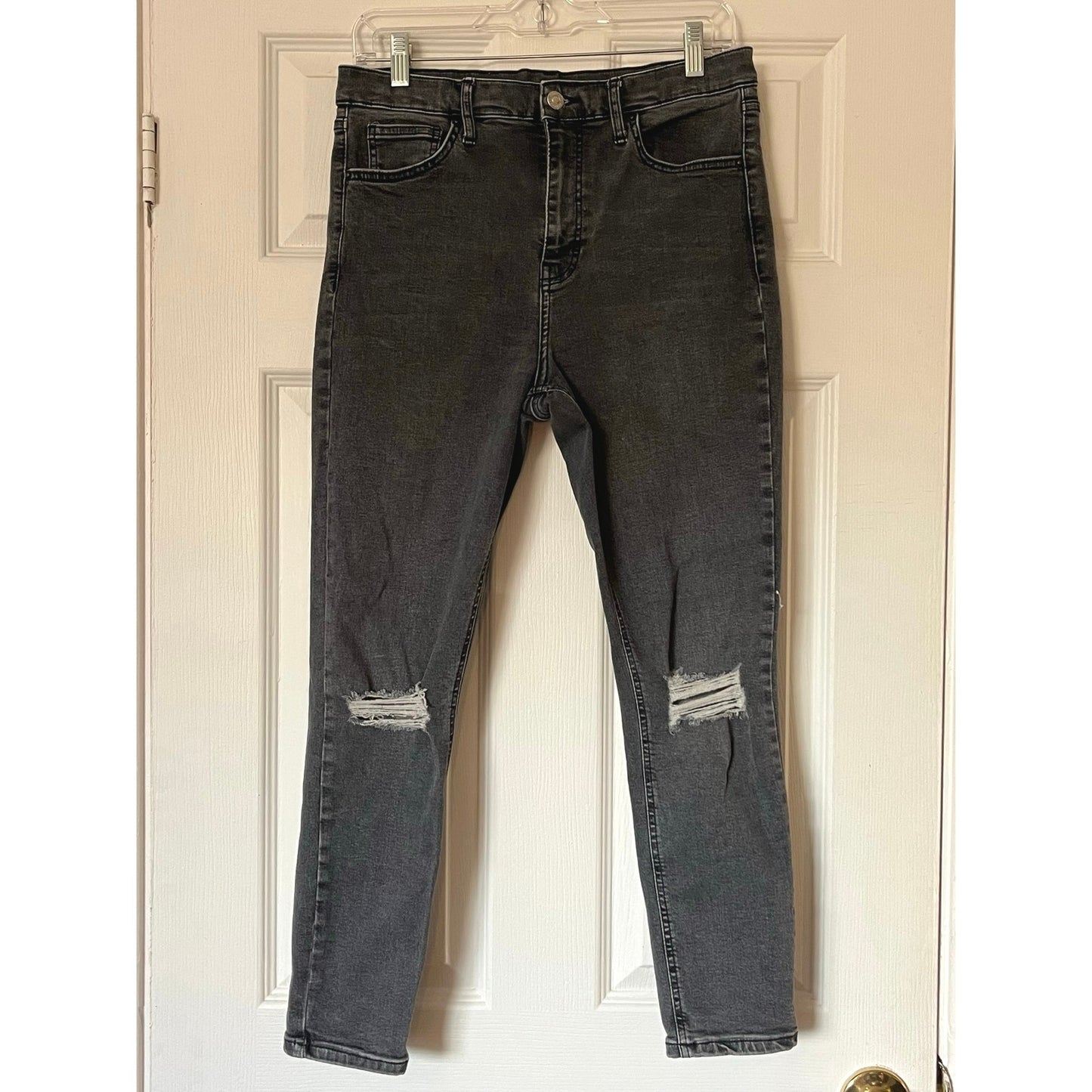 Topshop Distressed Skinny Jeans - Size 32x30