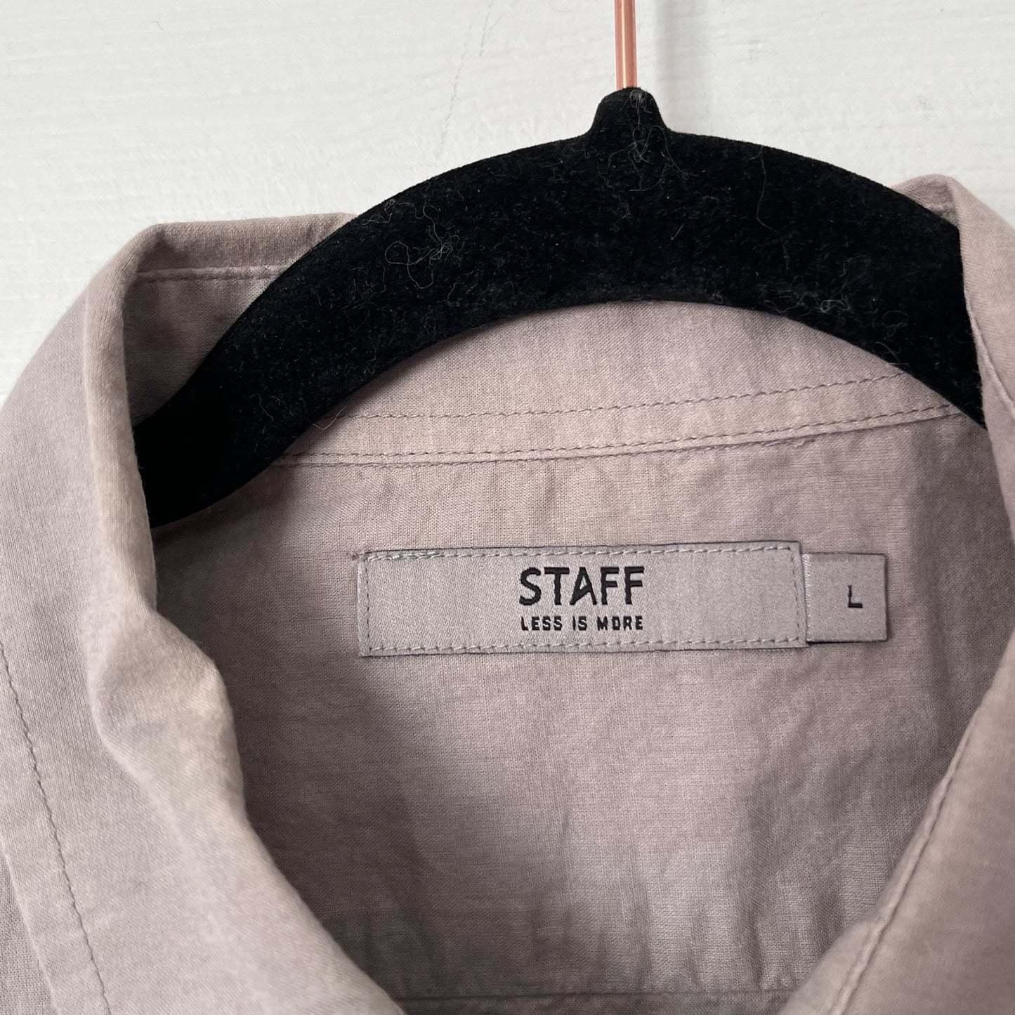 Staff Lightweight Cotton Button-Down Shirt - Size L