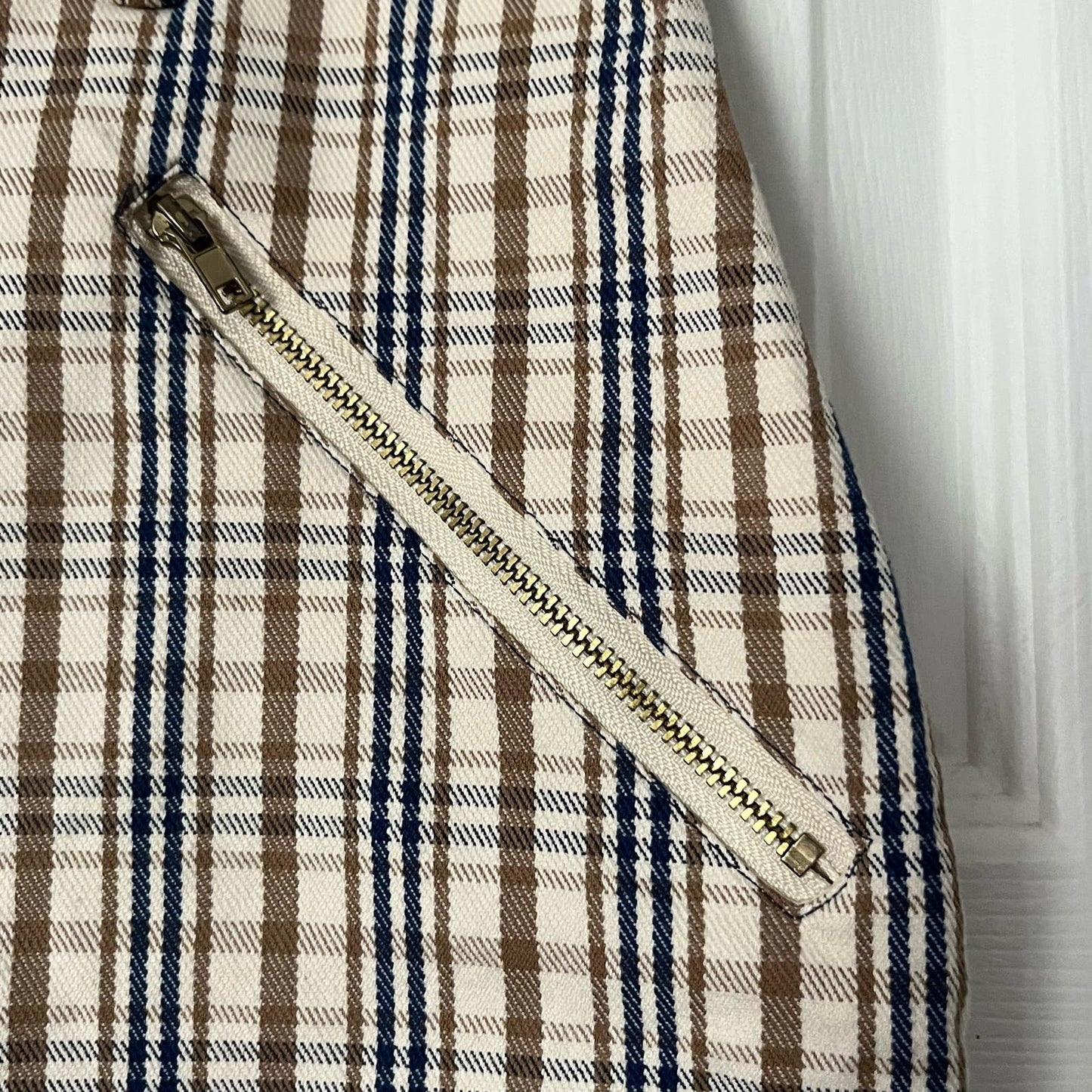 Forever 21 Zip Pocket Plaid Skirt - Size 30