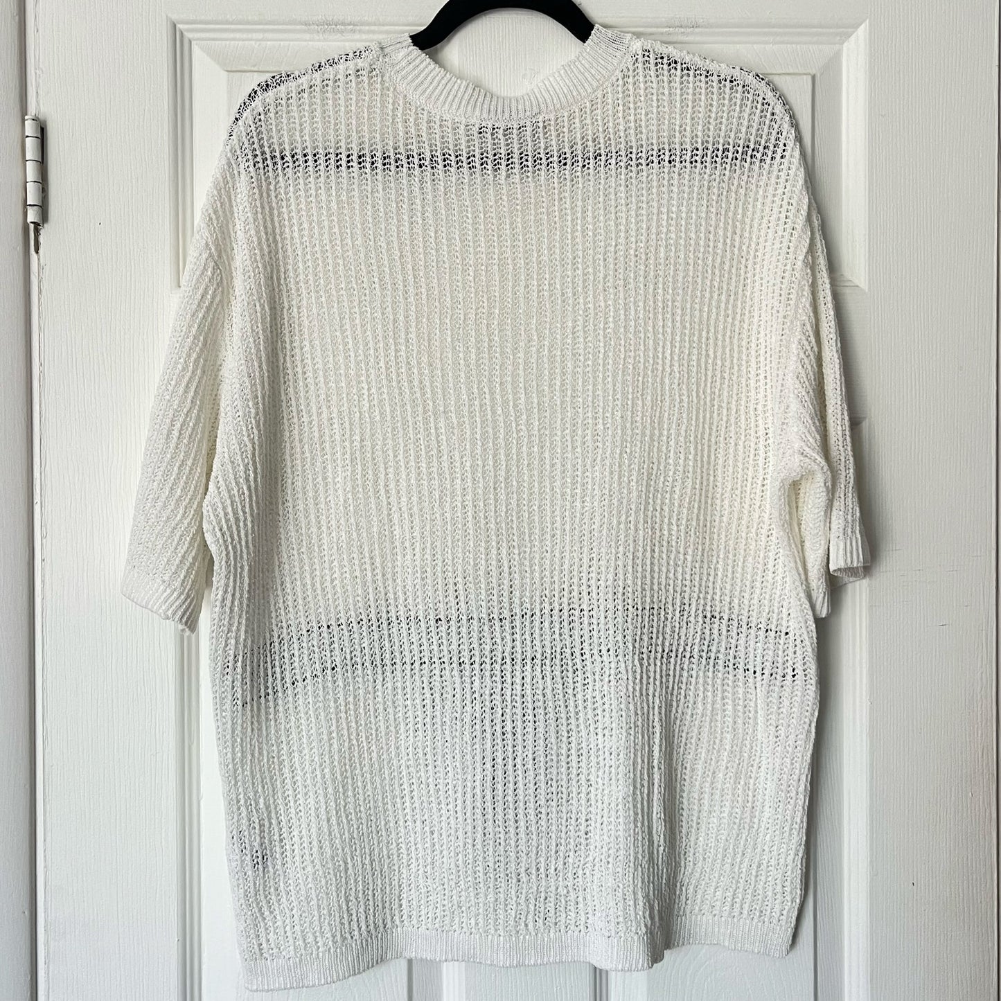 Zara Open Knit Tie-Waist Sweater - Size S