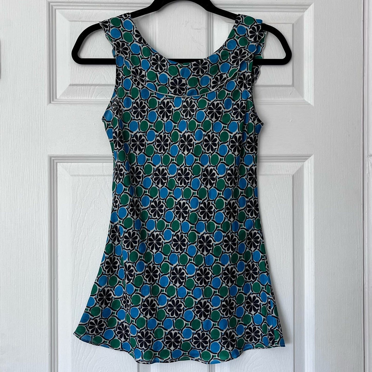Banana Republic Flower Print Tie-Front Blouse - Size XS
