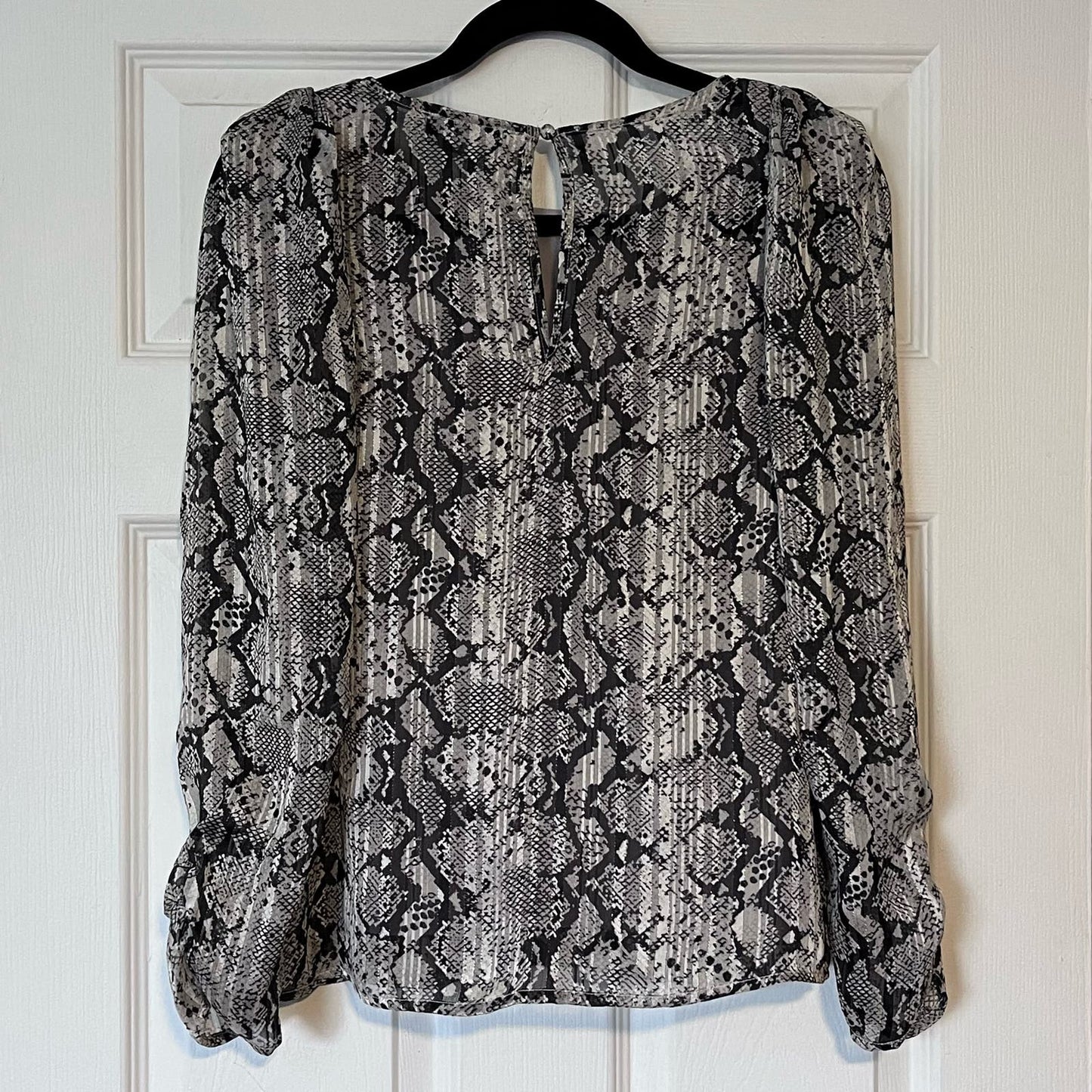 Dress Forum Shadow Stripe Python Print Blouse - Size S