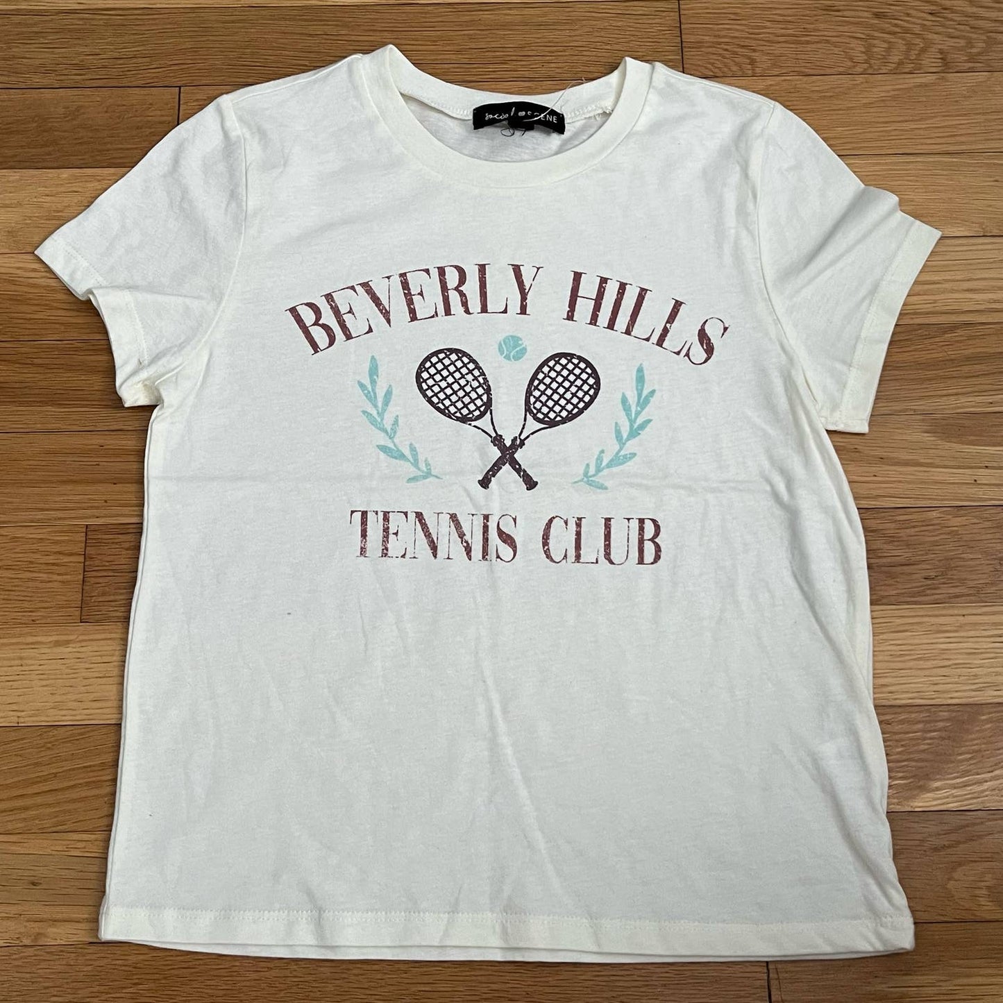 Social Scene Beverly Hills Tennis Club Tee - Size XS - NWOT