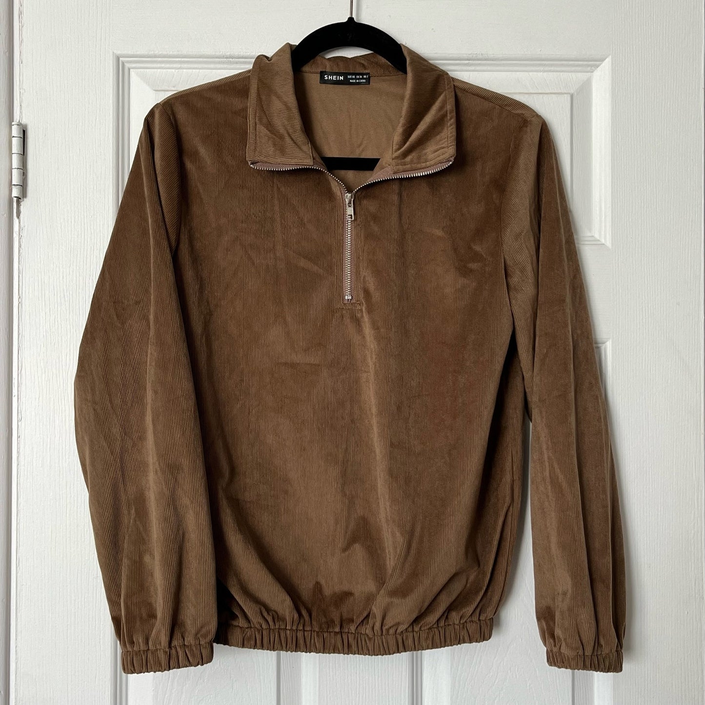 Shein Corduroy-Style Zip Top - Size XS