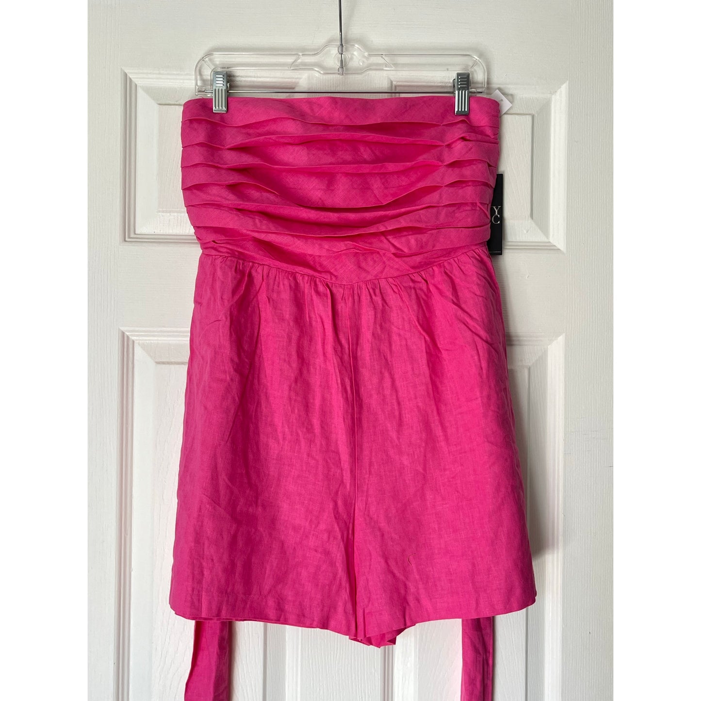 NY&C Strapless Pleated Bodice Romper - Size M - NWT