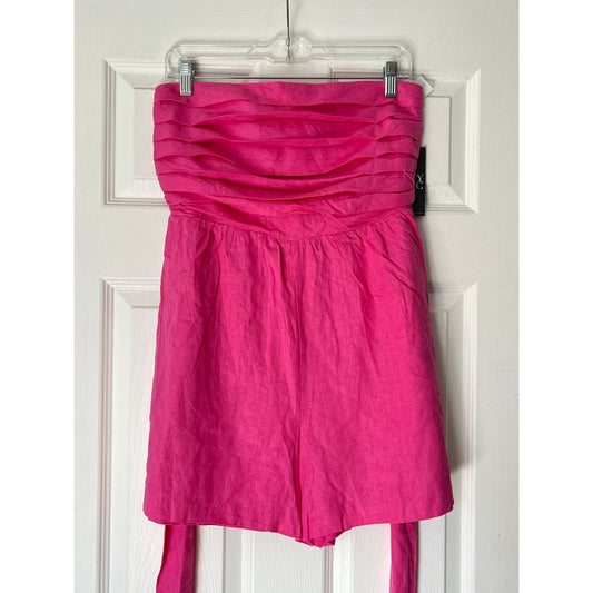NY&C Strapless Pleated Bodice Romper - Size M - NWT