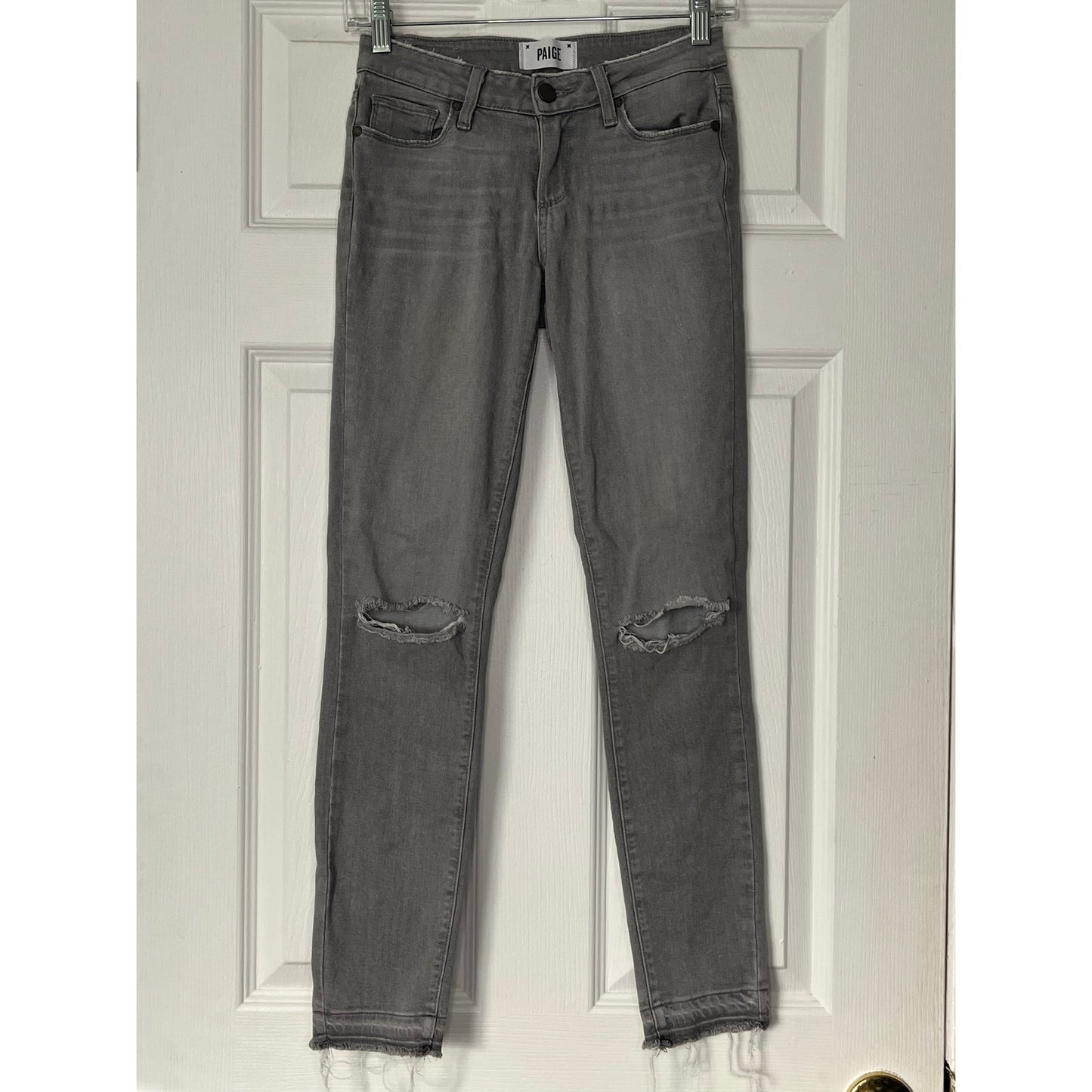 Paige Verdugo Ankle Distressed Jeans - Size 23