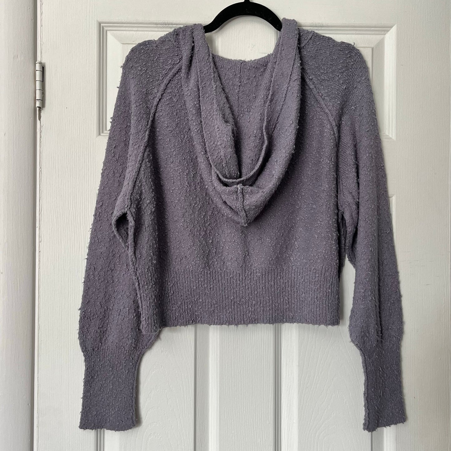 Free People Textured Henley Knit Hoodie Sweater - Size S