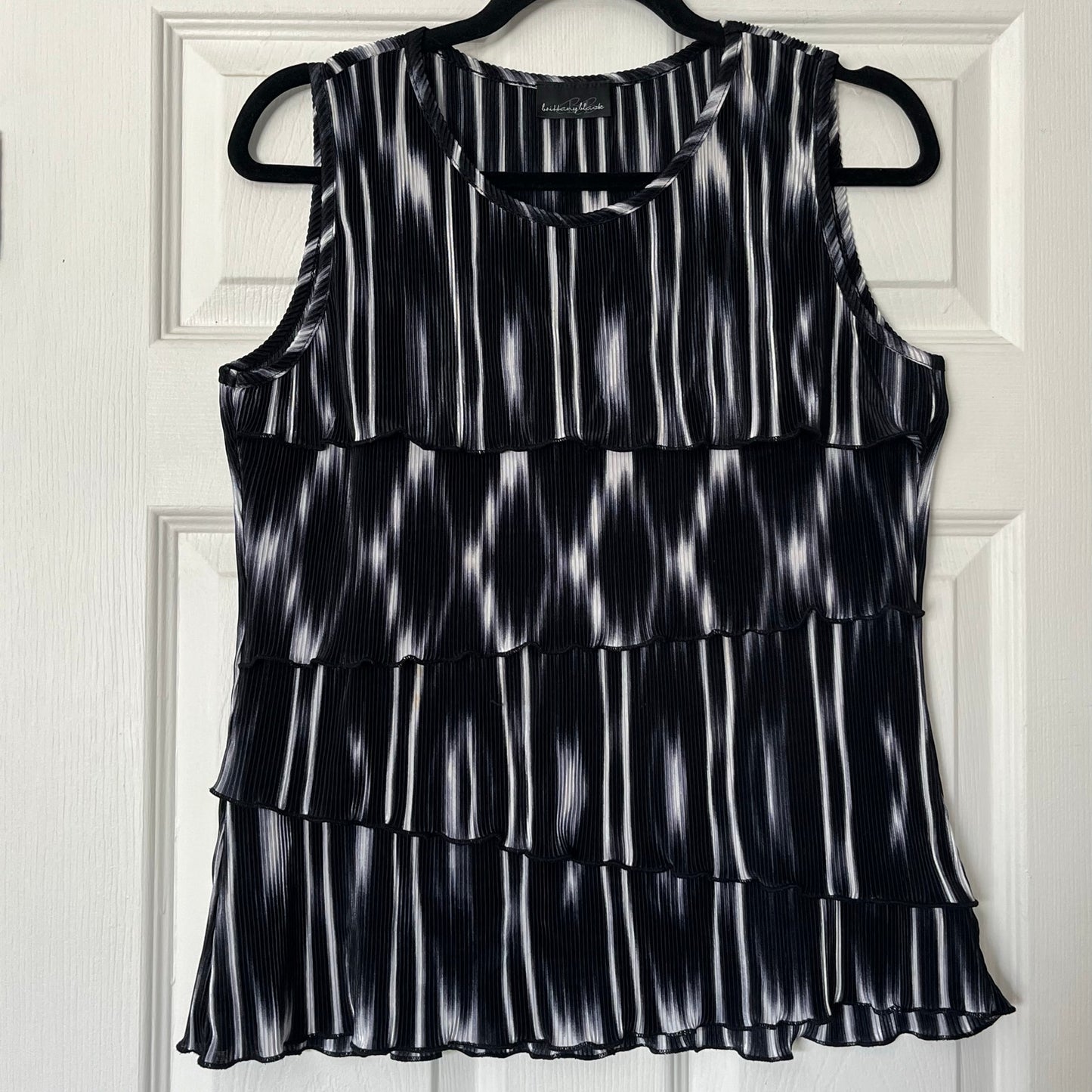 Brittany Black Tiered Top - Size UNKNOWN
