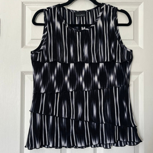 Brittany Black Tiered Top - Size UNKNOWN