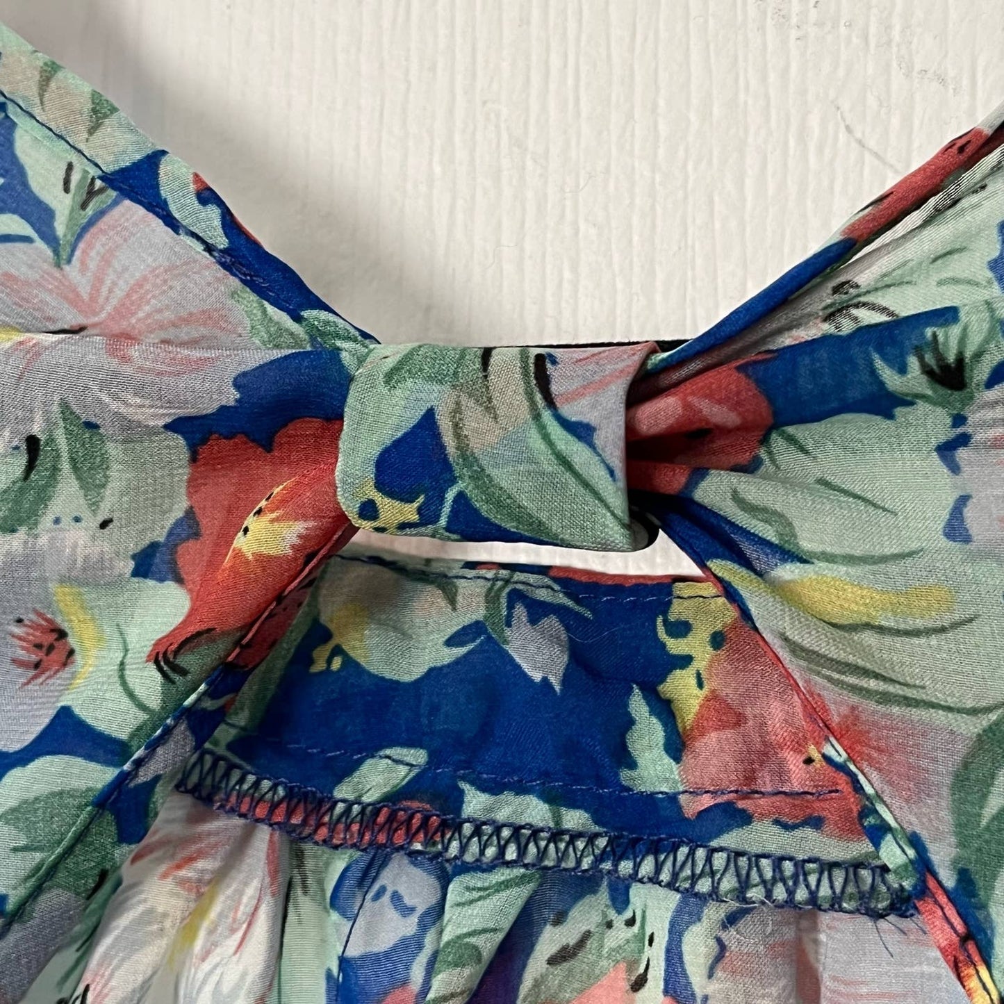 Cotton Candy Sheer Floral Top - Size L