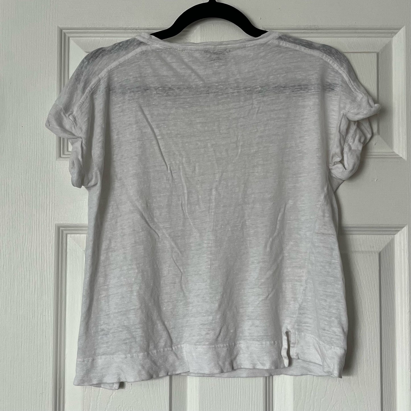 J. Crew Point Sur Linen Rolled-Sleeve Tee - Size S