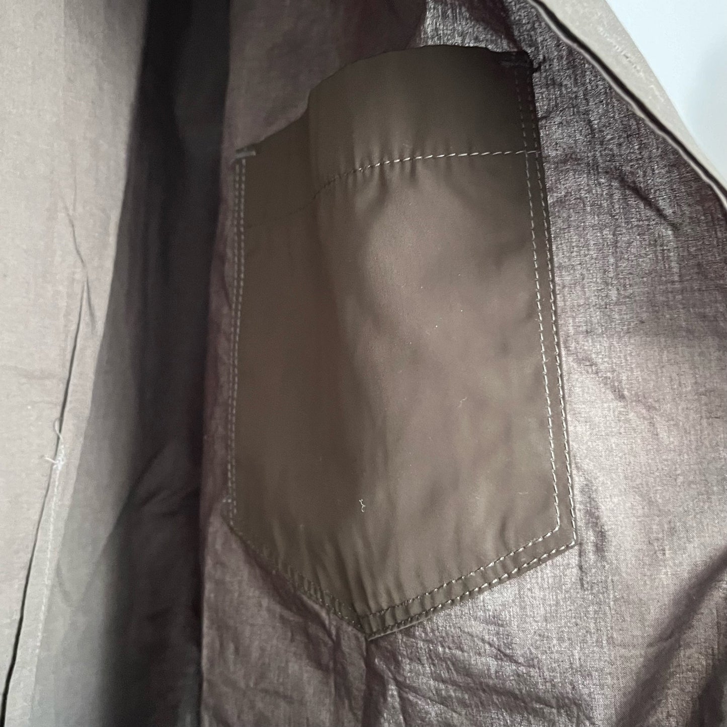 Jill Stuart Faux Leather Accent Button-Down Shirt - Size M