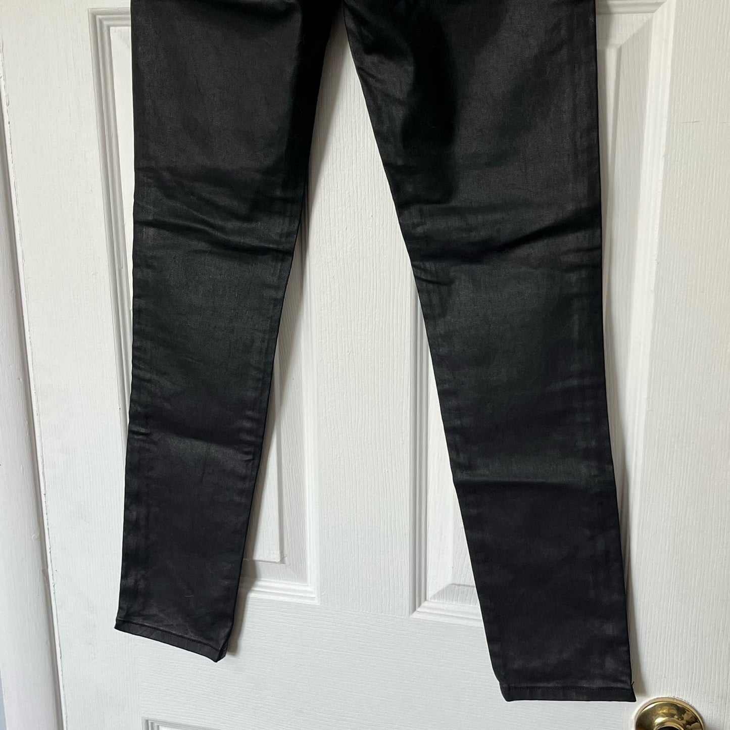 Etienne Marcel Skinny Ankle Zip Coated Jeans - Size 26