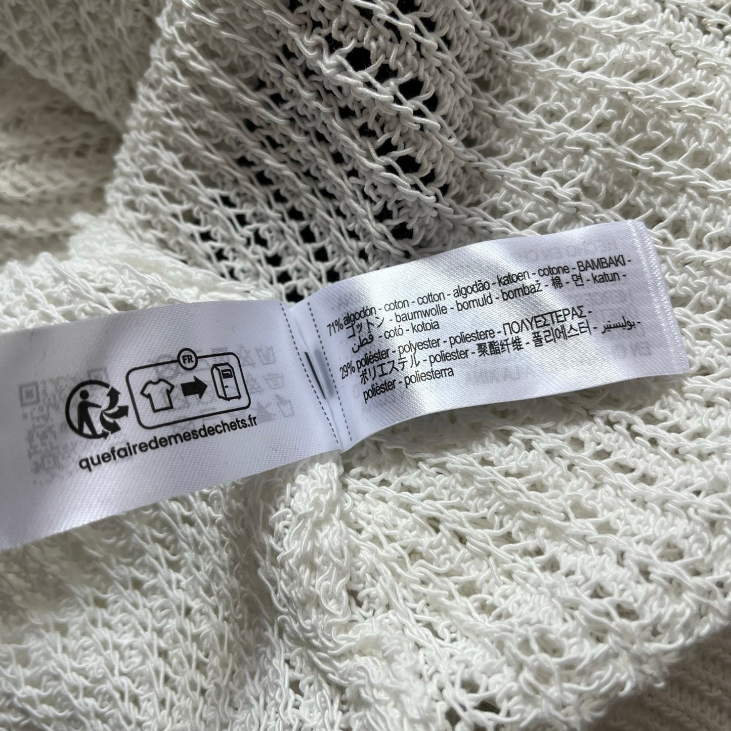 Zara Open Knit Tie-Waist Sweater - Size S