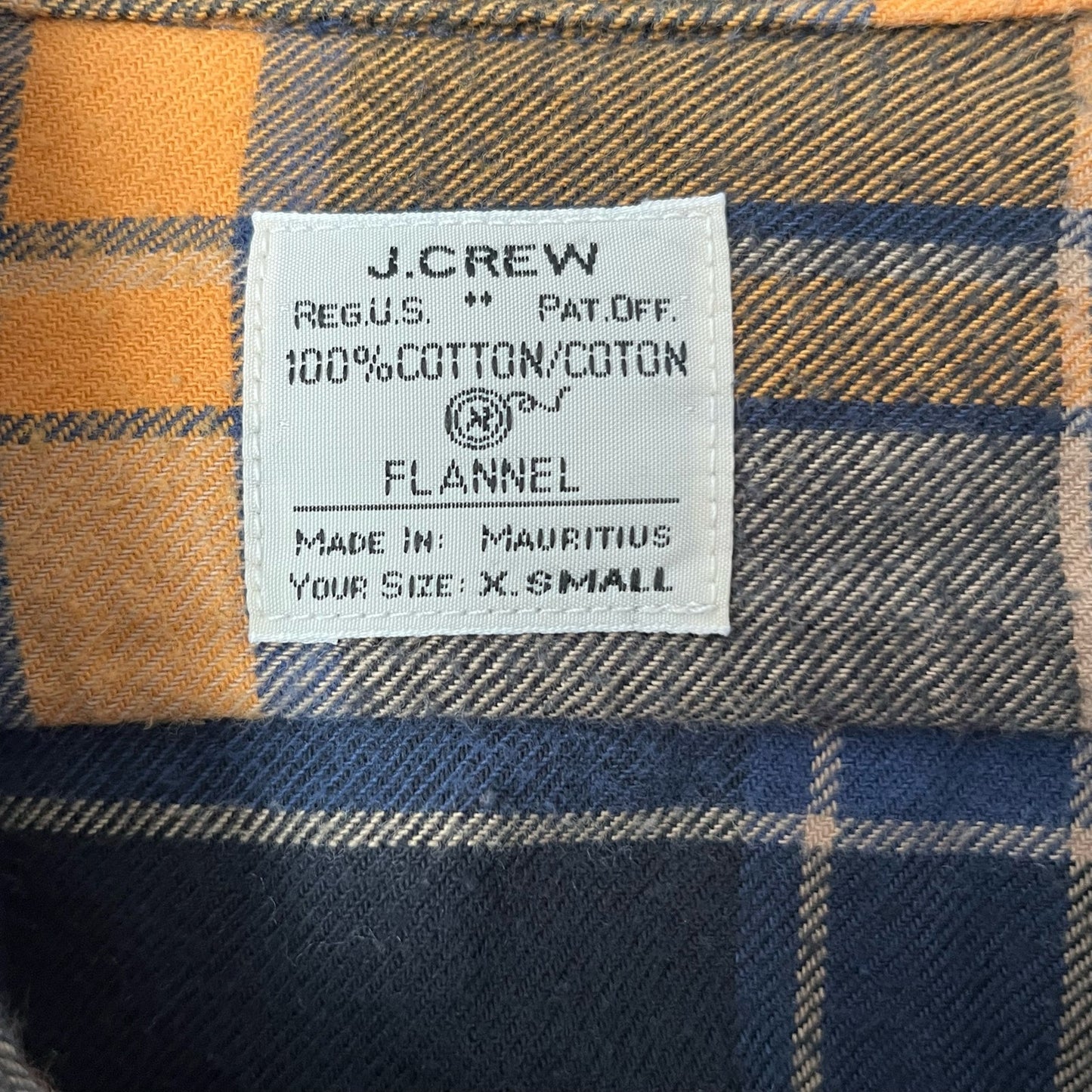 J. Crew Flannel Button-Down Plaid Shirt - Size XS