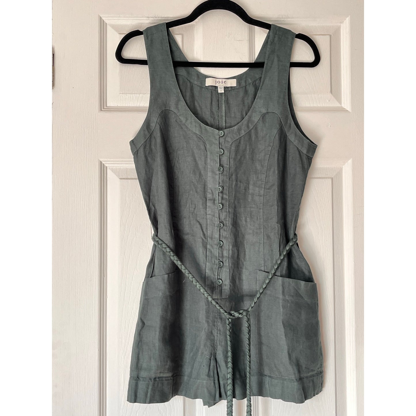 Joie Linen Button-Front Romper - Size M - NWOT