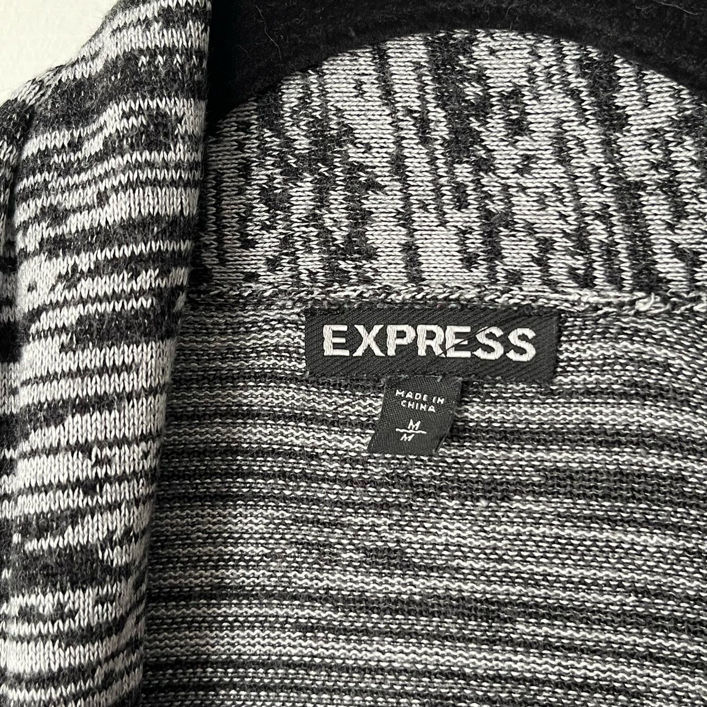 Express Space Dyed Open Front Cardigan - Size M