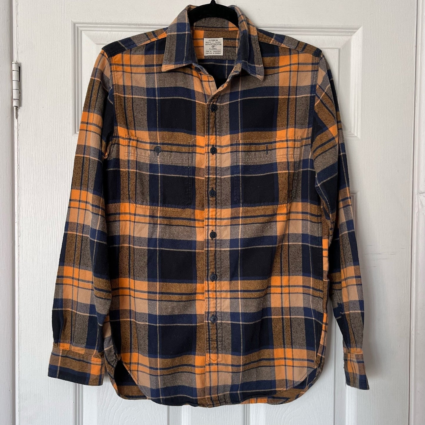 J. Crew Flannel Button-Down Plaid Shirt - Size XS