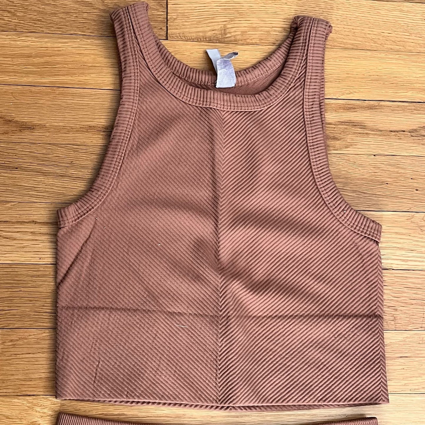 Nikibiki Ribbed Crop Top & Shorts Set - Size OS