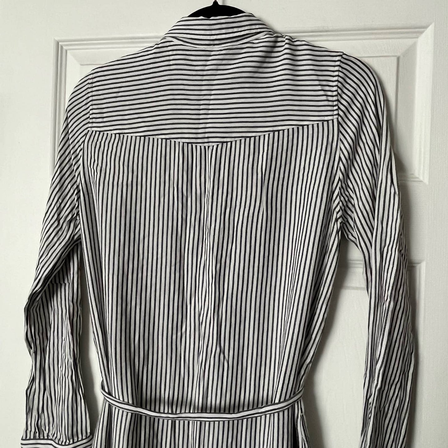 Soft Pinstripe Shirt Dress - Size S
