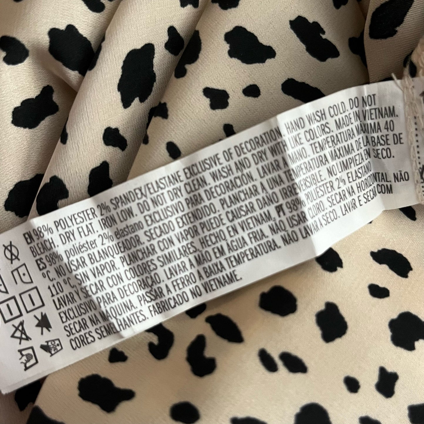 Forever 21 Animal Print Satiny Midi Skirt - Size S