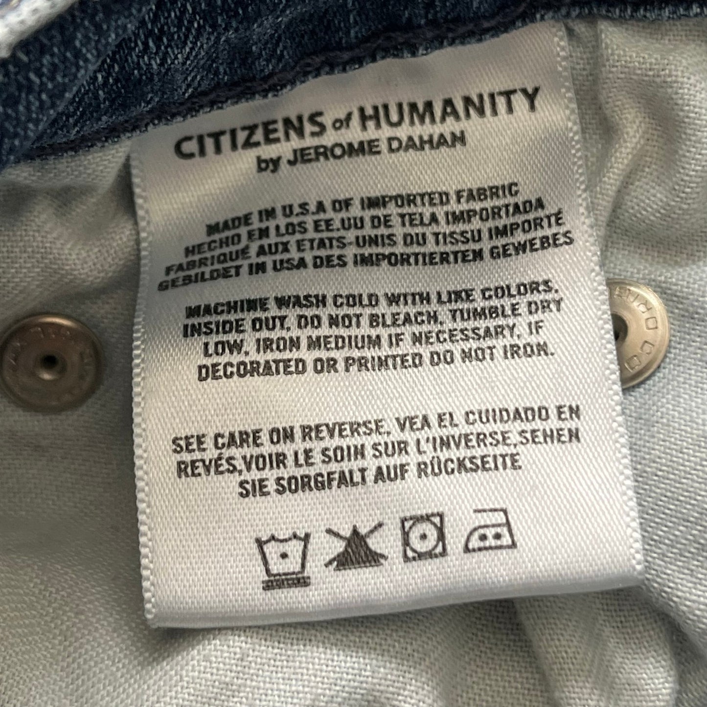 Citizens of Humanity Rocket High Rise Skinny Cutoffs - Size 27