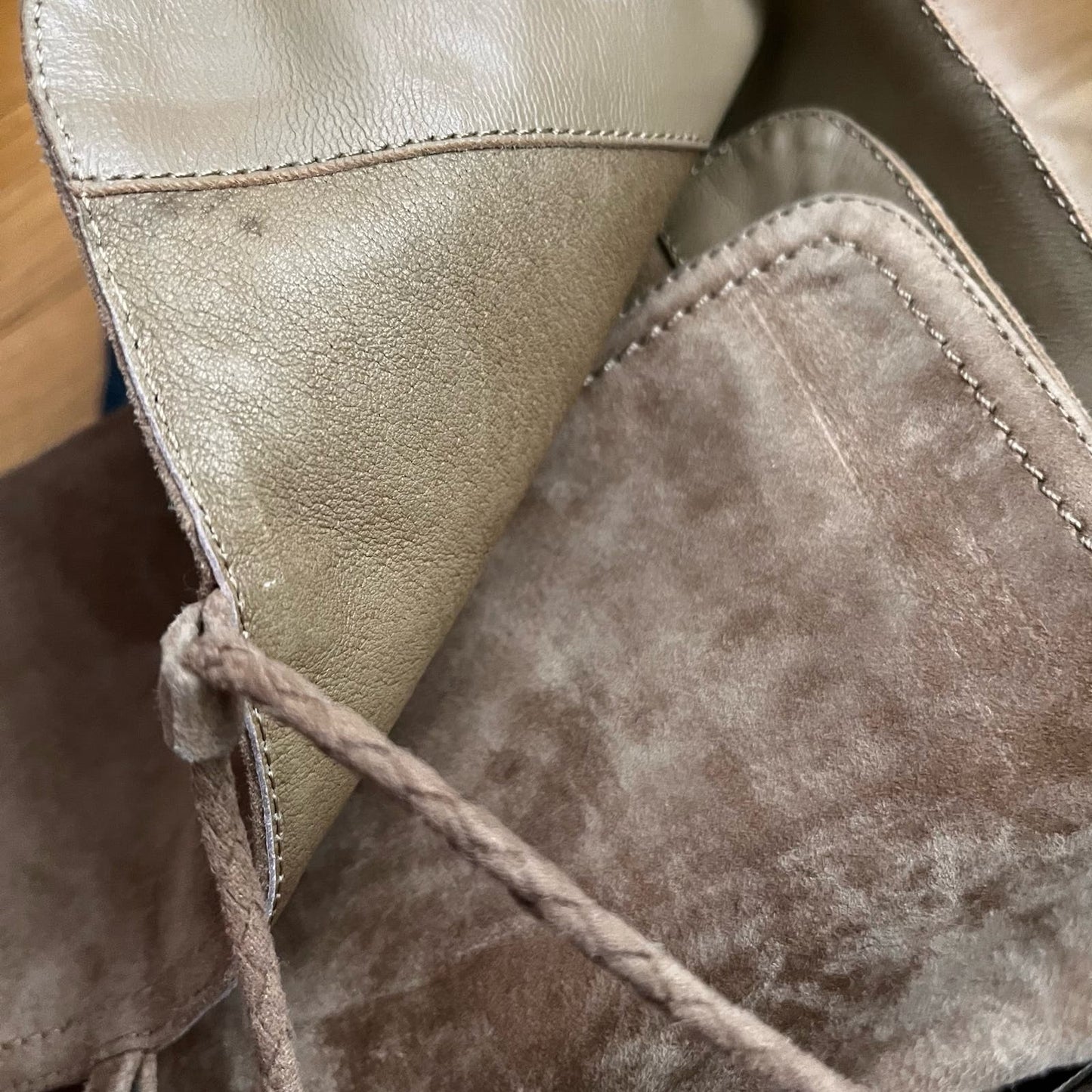 Joie Knee High Suede Lace-Back Stiletto Boots - Size 37