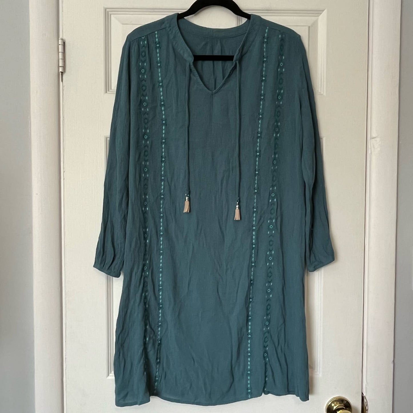 Embroidered Tunic Dress - Size UNKNOWN