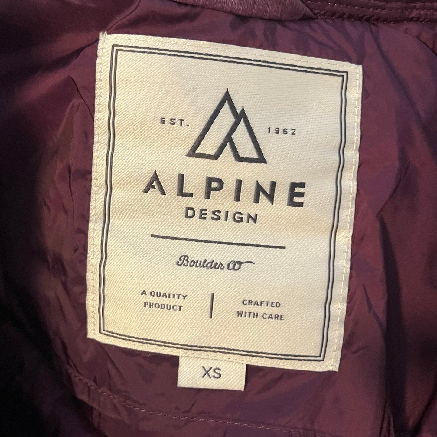 Alpine Design Quilted Coat - Size XS