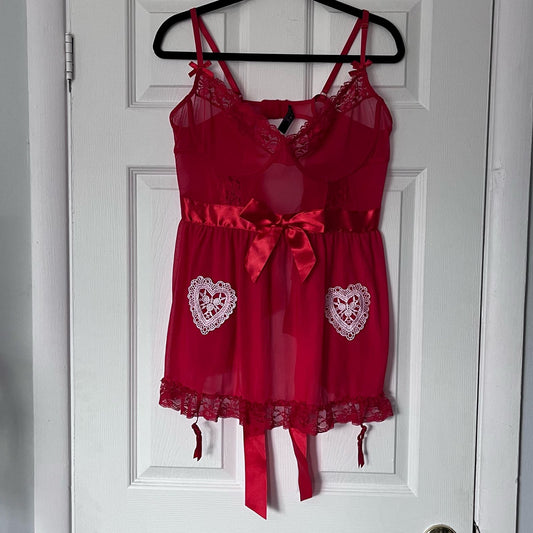 Dreamgirl Valentine’s Babydoll - Size 3X/4X