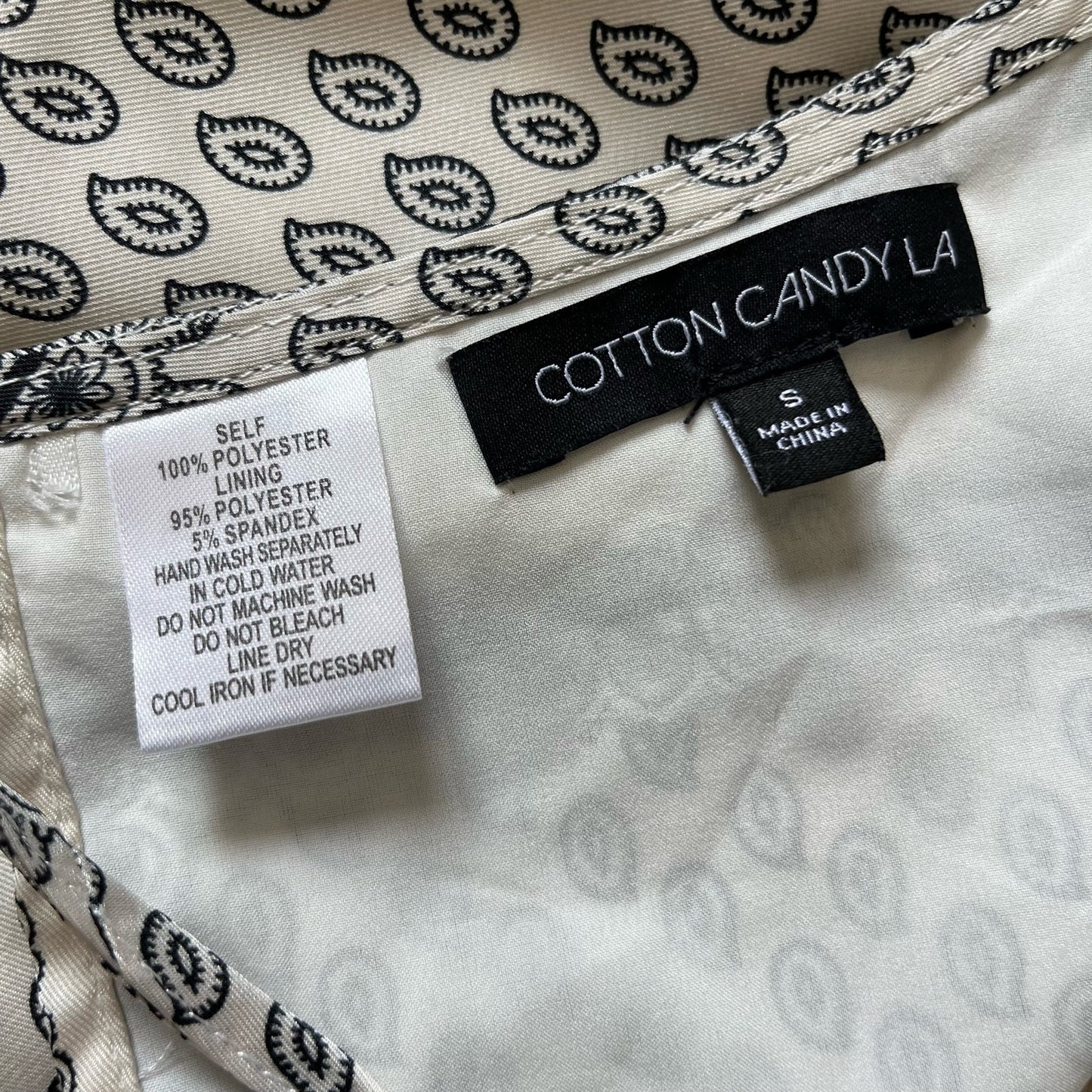 Cotton Candy LA Print Handkerchief Top - Size S