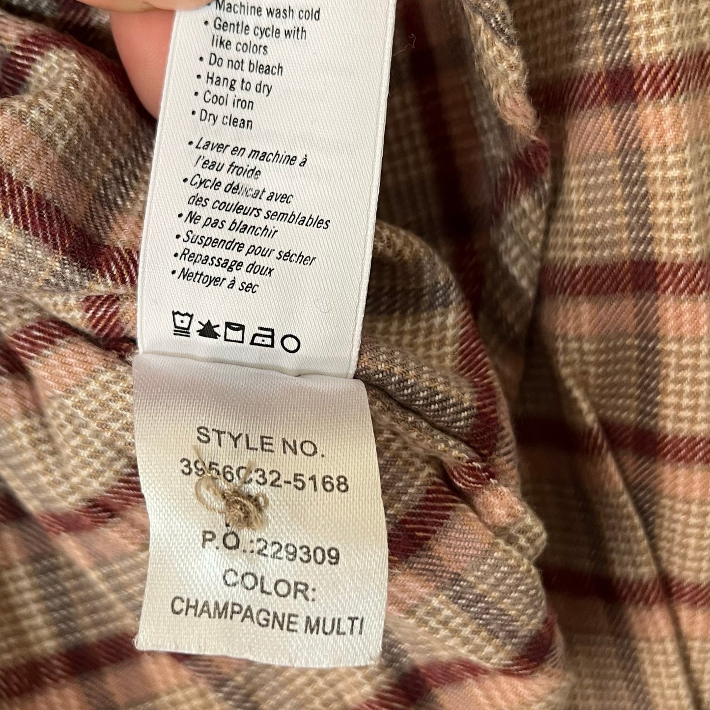 Paige Jenelle Plaid Button-Down Shirt - Size XS