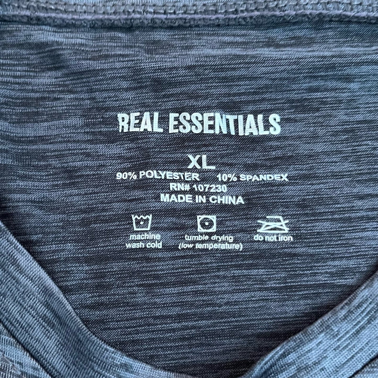 Real Essentials Long-Sleeved Workout Top - Size XL