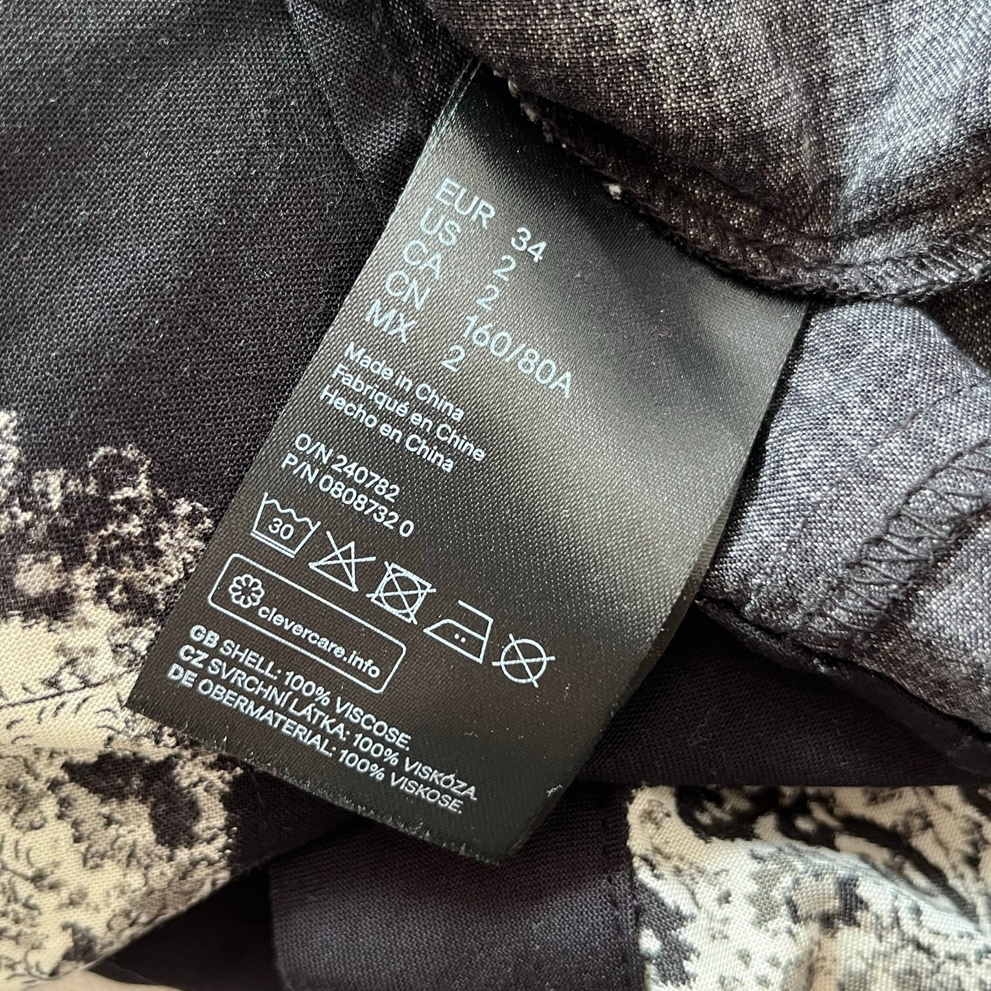 H&M Kimono Sleeve Shift Dress - Size 2