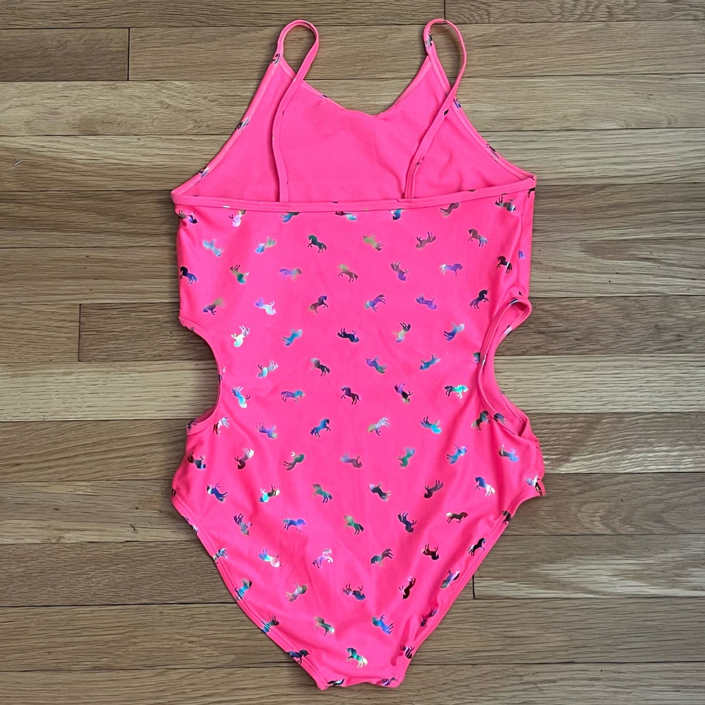 Children's Place Unicorn Print Cutout Swimsuit - Size XXL (16) / Women's XS