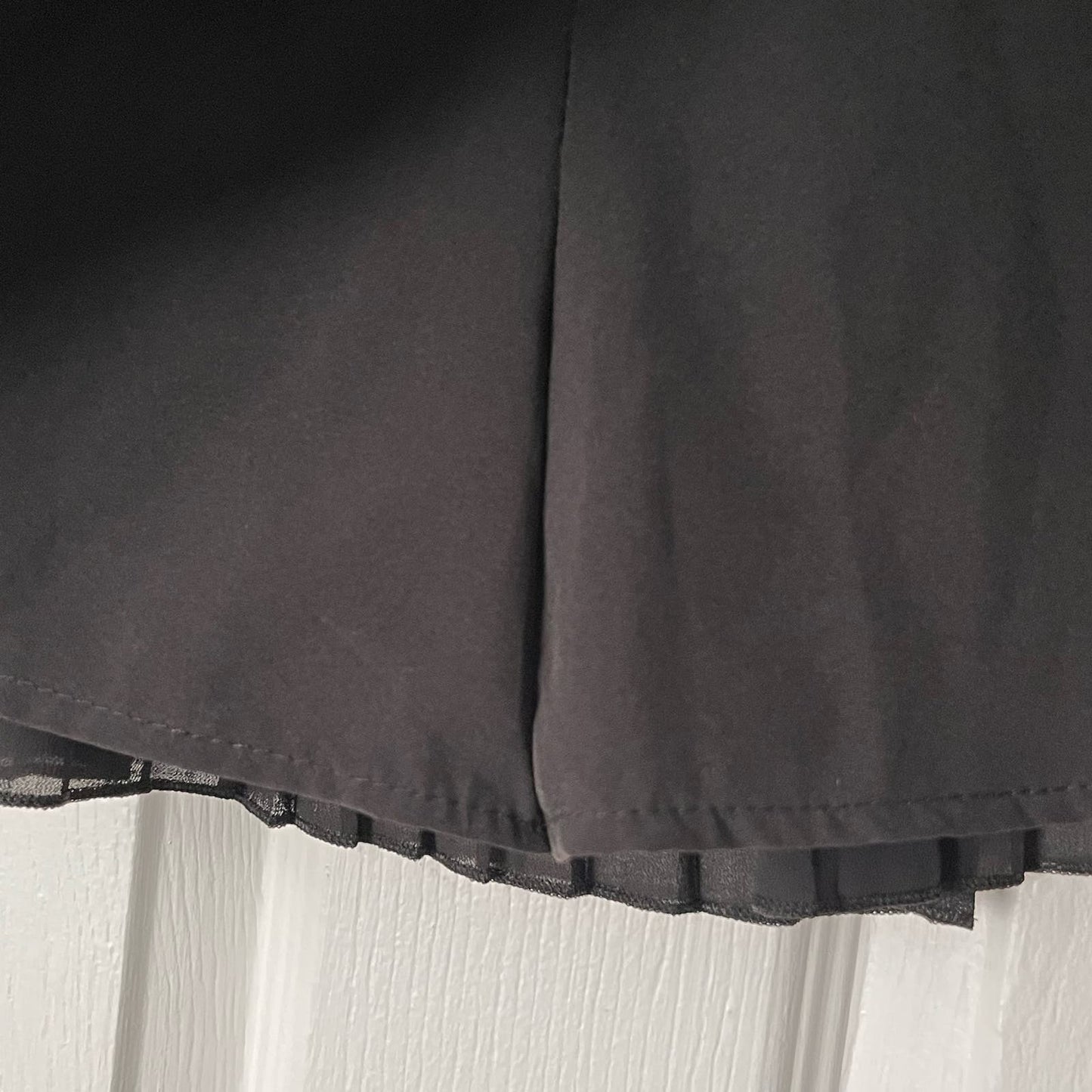 Black Pleated Skirt - Size XXL