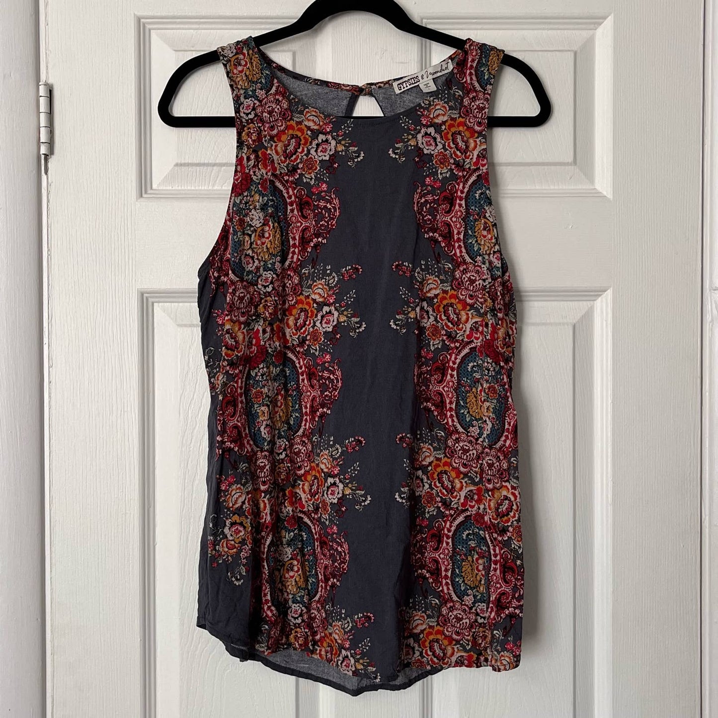 Gypsies & Moondust Paisley Print Tank - Size L