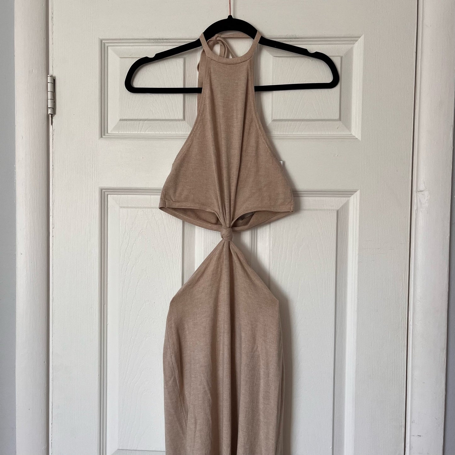 Miou Muse Cutout Halter Sweaterdress - Size S